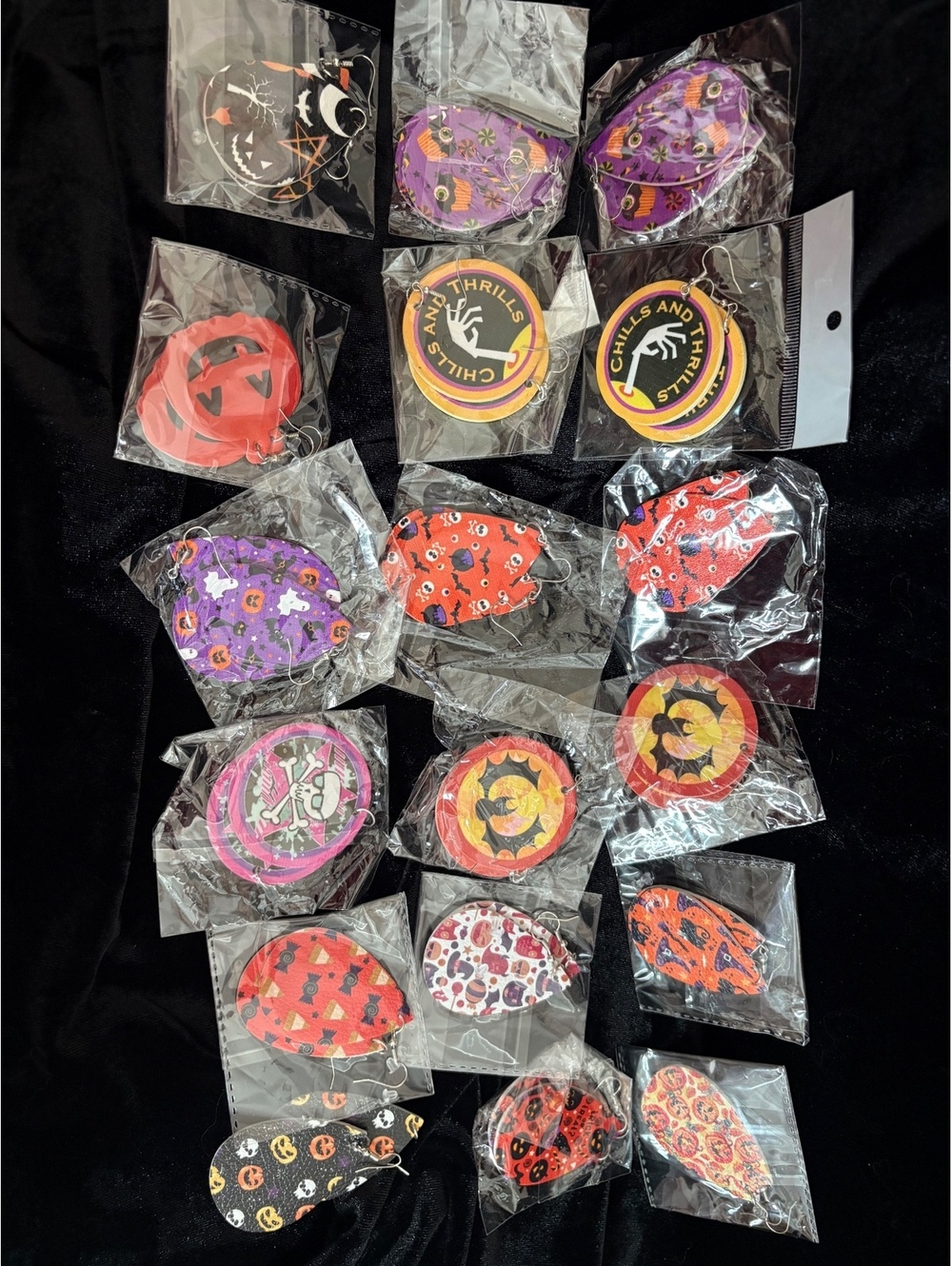 Halloween Themed Earrings New in Packaging